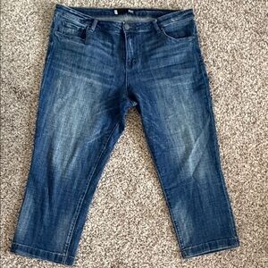 Kut from the Kloth Dark Blue Cropped Stretch Jeans